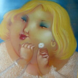 Blondine m. G?nsebl?mchen